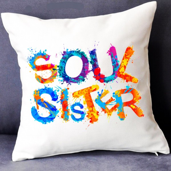 GRABADEAL Beautiful Soul Sister Cushion Gift for Raksha Bandhan